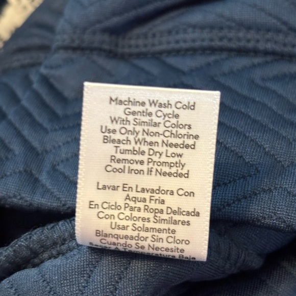 Nine West Navy Textured Joggers - Picture 9 of 11